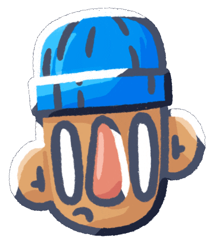 Face Frown Sticker by Jimmy Jamone