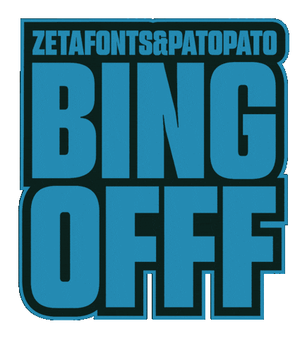 Bingofff Sticker by Zetafonts Type Foundry