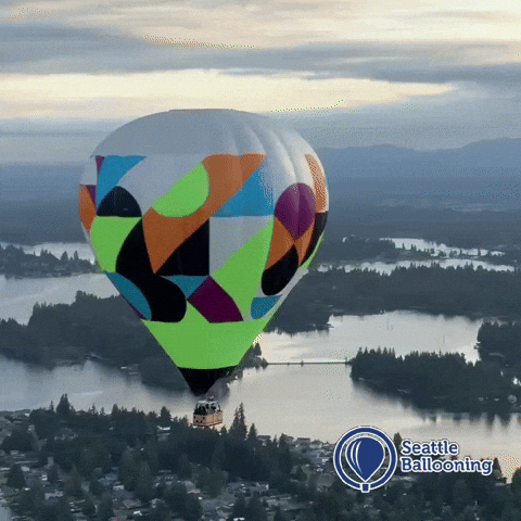 Hot Air Balloon Balloons GIF by Seattle Ballooning