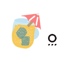 Summer Drink Sticker by Orballo