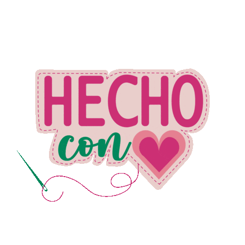 Hecho Con Amor Sew Sticker