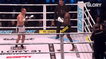 get out falling GIF by GLORY Kickboxing