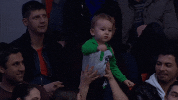 baby hello GIF by Basketball Champions League