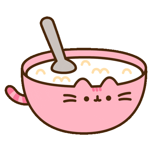 Breakfast Food Cat Sticker by Pusheen