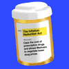 The Inflation Reduction Act caps the cost of prescription drugs pill bottle