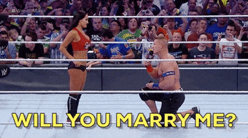 propose will you marry me GIF by WWE