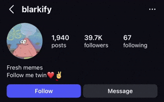 Follow Profile GIF
