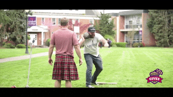 shot put scottish fest GIF by Linfield College