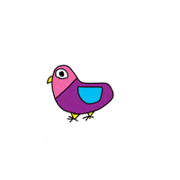 pink pigeon animation GIF