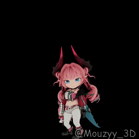 Chibi Throw GIF