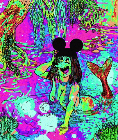 Sunbathing The Little Mermaid GIF by Dave Bell