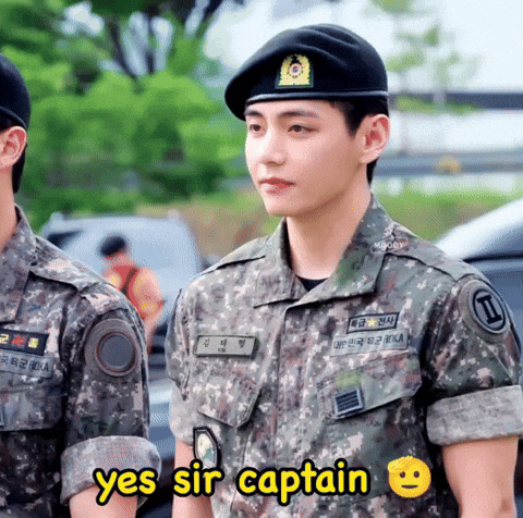Kim Taehyung Army GIF