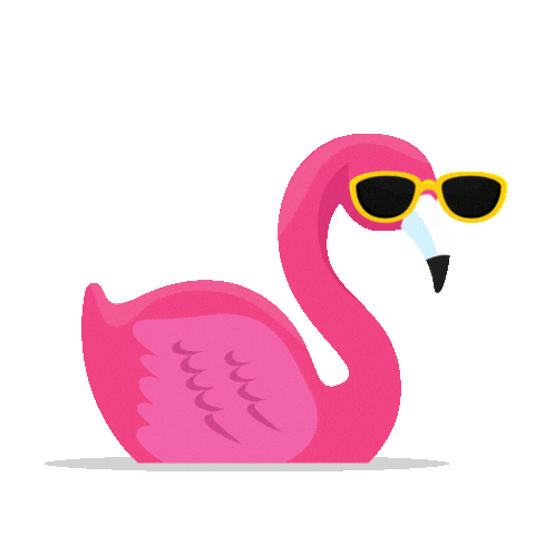 Flamingo Sticker by Hummelke Handmade