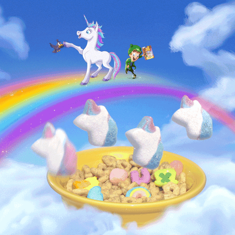 General Mills Rainbow GIF by Lucky Charms