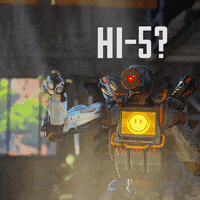 high five pathfinder GIF by Apex Legends