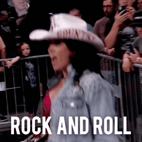 Rock And Roll Wwe GIF