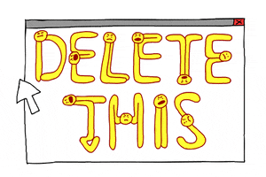boggs delete GIF by BuzzFeed Animation