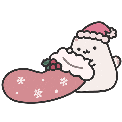 Cat Christmas Sticker