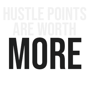 Hustle Points Are Worth More Sticker by Hustle Point