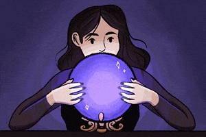 kailynknightart magic future witch crystal GIF