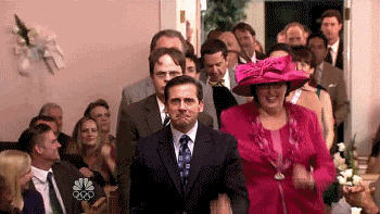  funny dancing the office wedding steve carell GIF