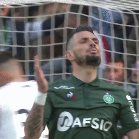remy cabella rage GIF by AS Saint-Étienne