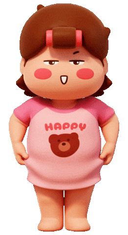 Happy 3D Sticker by CarryGrow