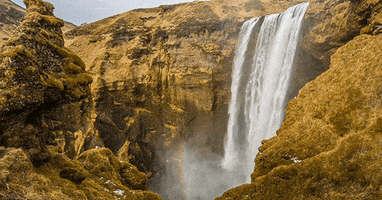 waterfall mountains GIF by Jerology
