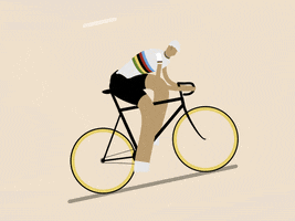 oblanchette cycling 2d after effects aftereffects GIF