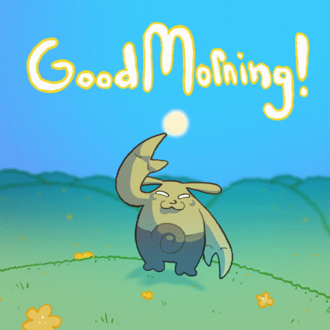 Good Morning Hello GIF by Saku Monsters