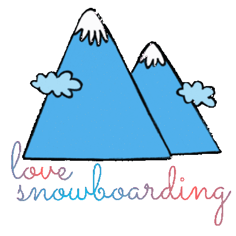 Sticker by love snowboarding