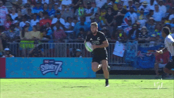 Hand Off New Zealand GIF by Rugby World Cup