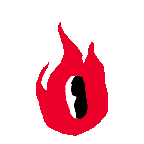 Fire Burn Sticker by Tribe Gaming