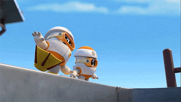happy jump GIF by Go Jetters
