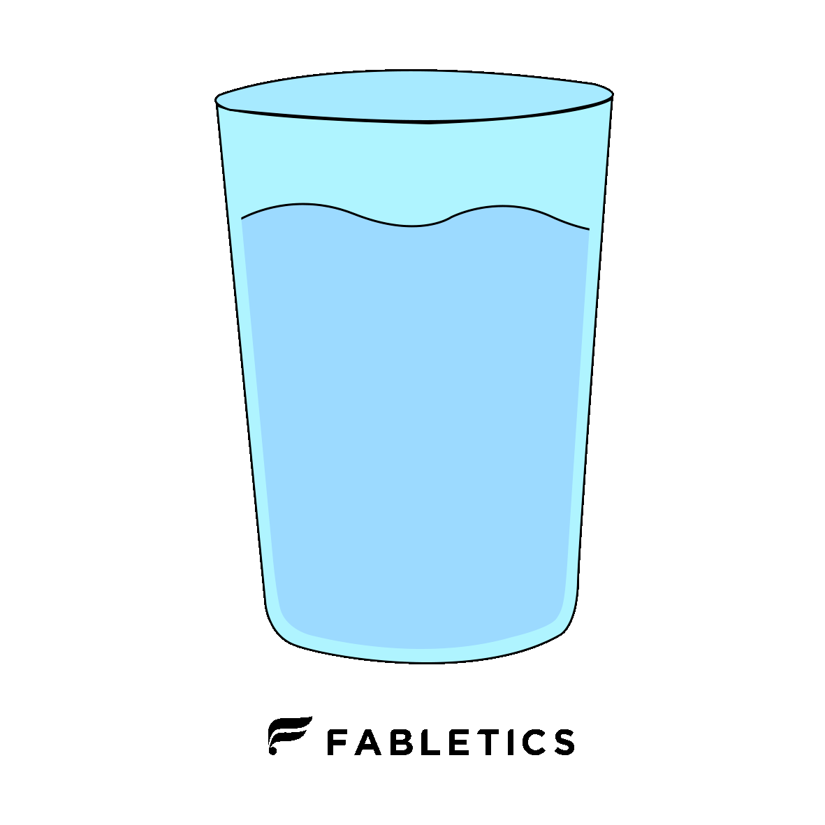 Water Glass Sticker by Fabletics EU for iOS & Android GIPHY