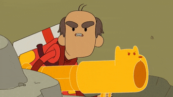 pew pew fire GIF by Cartoon Hangover