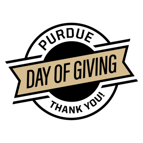 Purdue University Thank You Sticker by Purdue For Life Foundation