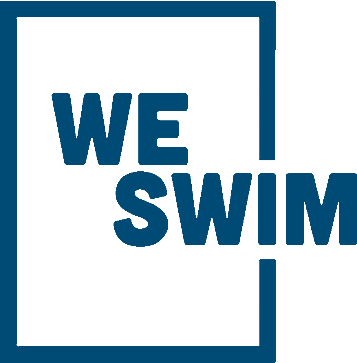 We Swim Sticker