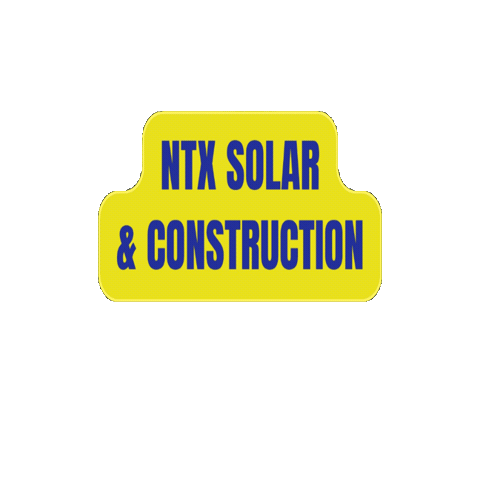 NTX Solar and Construction Sticker