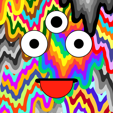 Rainbow Smile GIF by Jen Stark