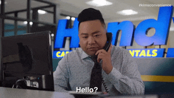 Hang Up Hello GIF by Kim's Convenience