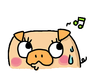 Pig Acting Sticker