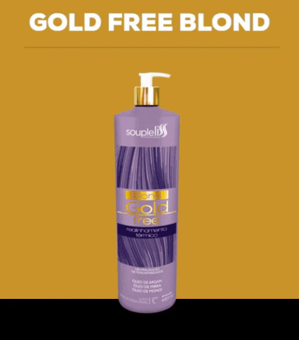 Gold Free Blond GIF by Soupleliss.ru