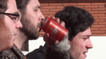 Drinking Beer GIF by LLIMOO