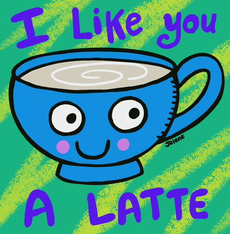 I Like You Coffee GIF by Jelene