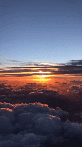 above the clouds GIF