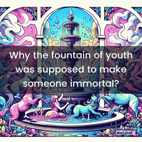 Fountain Of Youth Legends GIF by ExplainingWhy.com