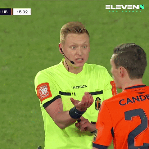 Discussion Referee GIF by ElevenSportsBE