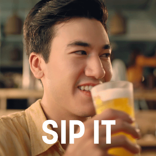 Chilling Bottoms Up GIF by Singha