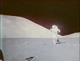 moon walk space GIF by US National Archives
